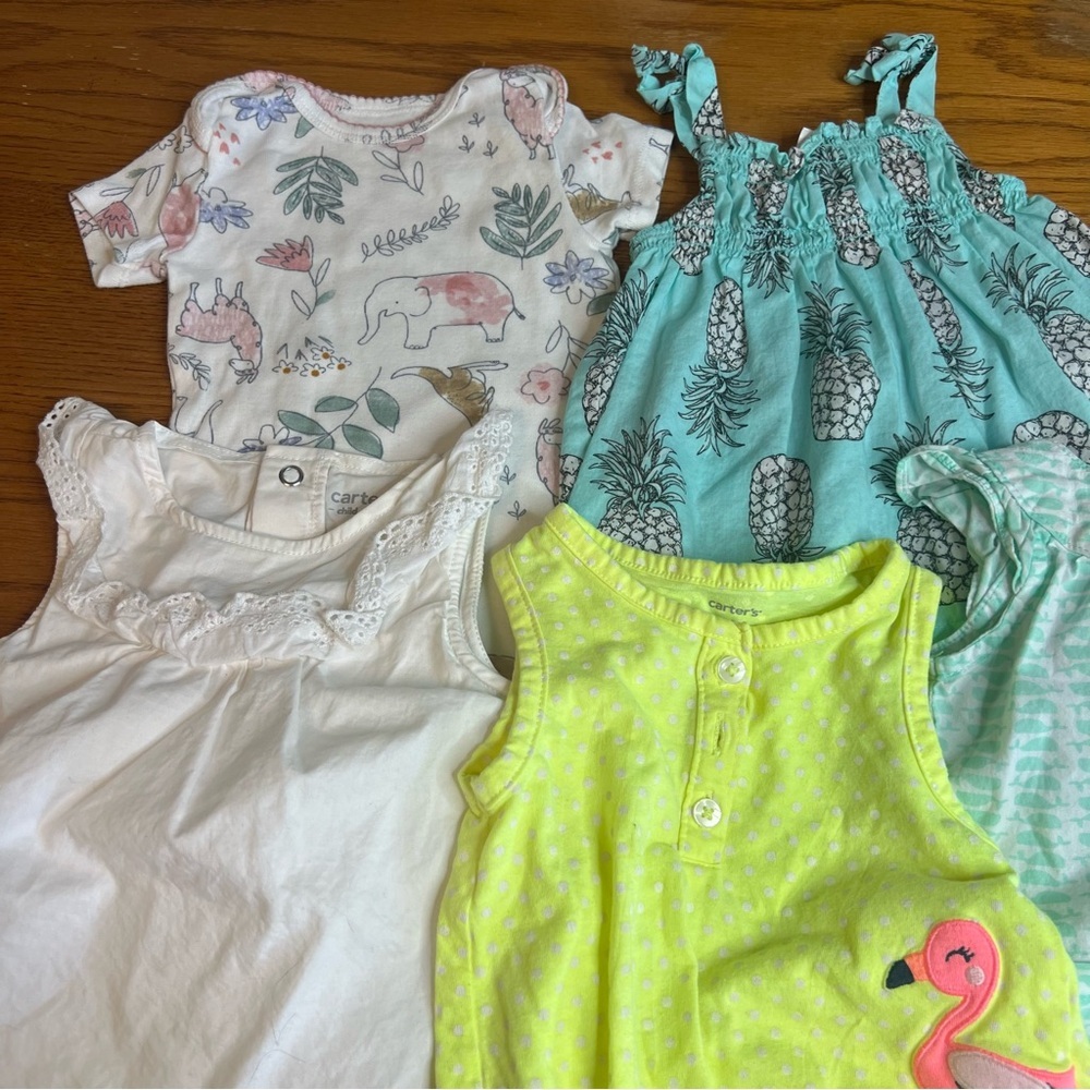 7 peice 3/6 months Baby Girl Summer bundle - Picture 2 of 8